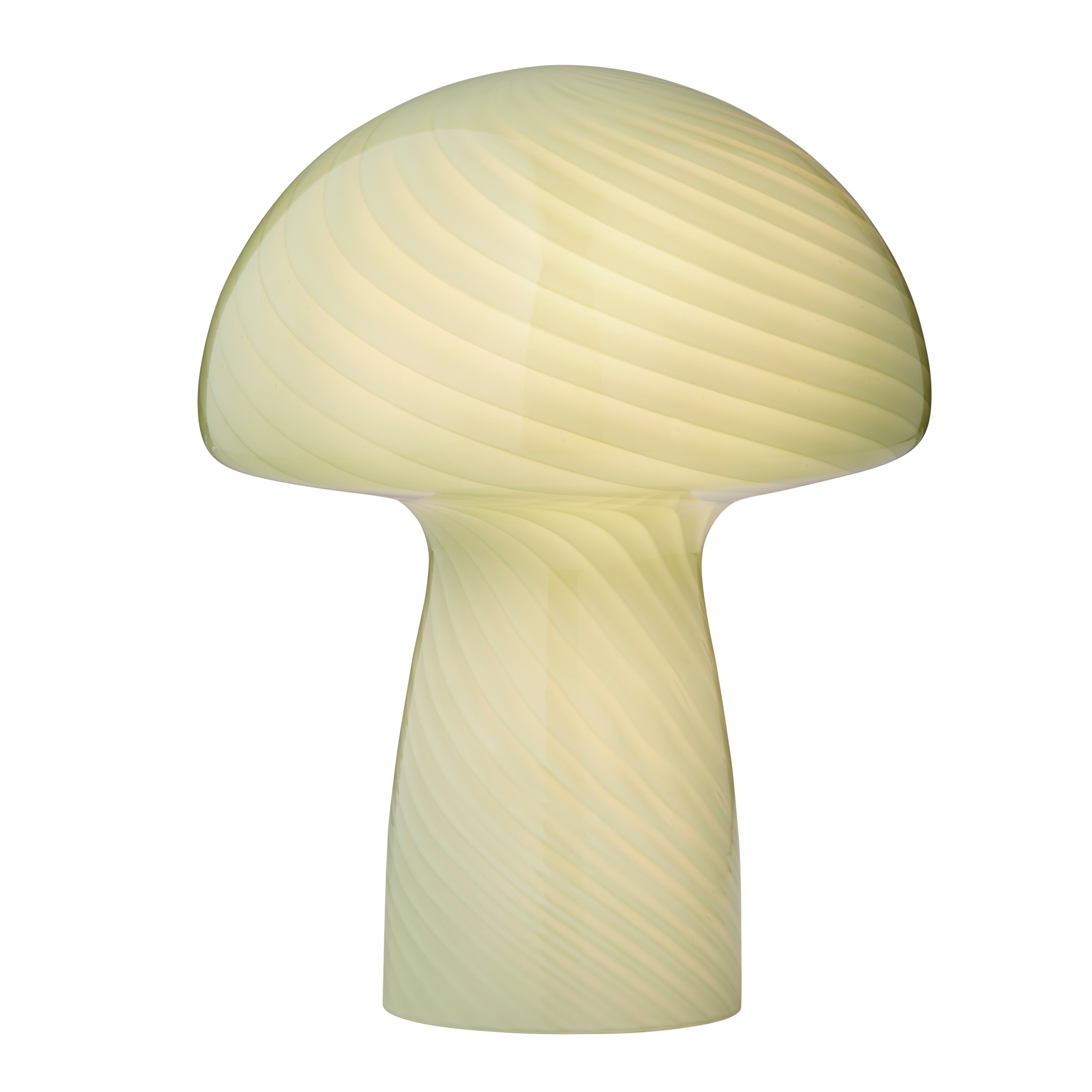 Mushroom bordlampe, grøn - H23 cm.